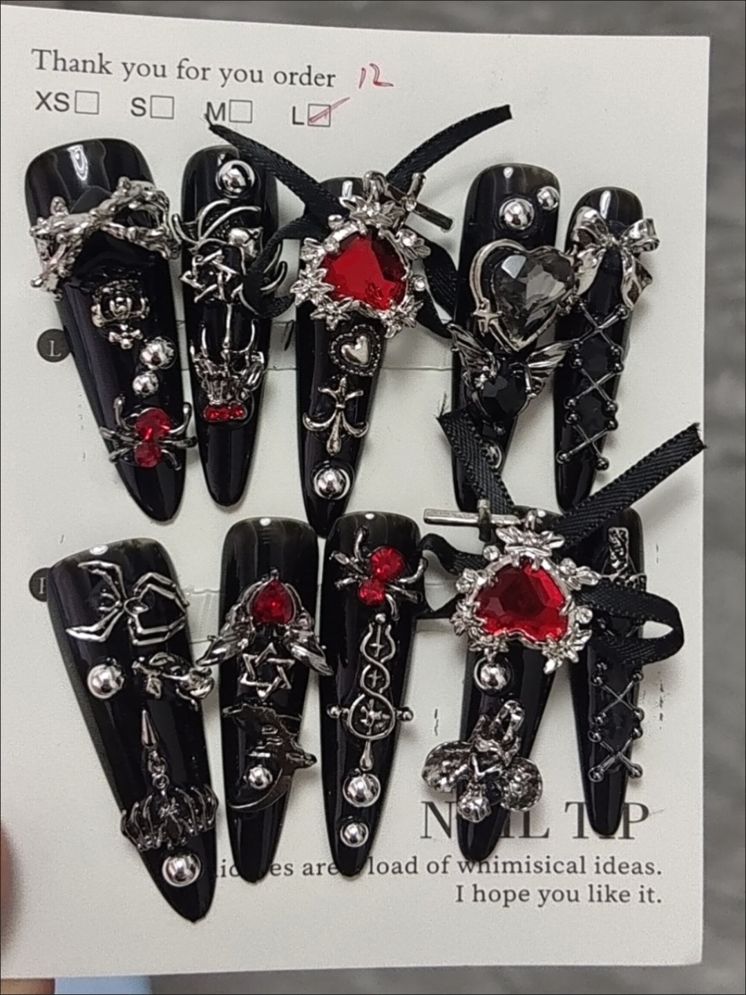 Reusable Glam Pop-On Nails | Removable Fake Nails