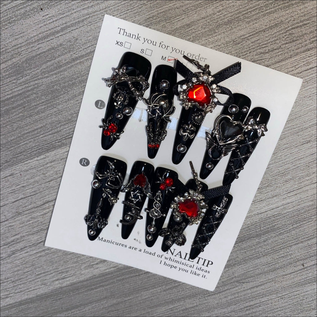 Reusable Glam Pop-On Nails | Removable Fake Nails