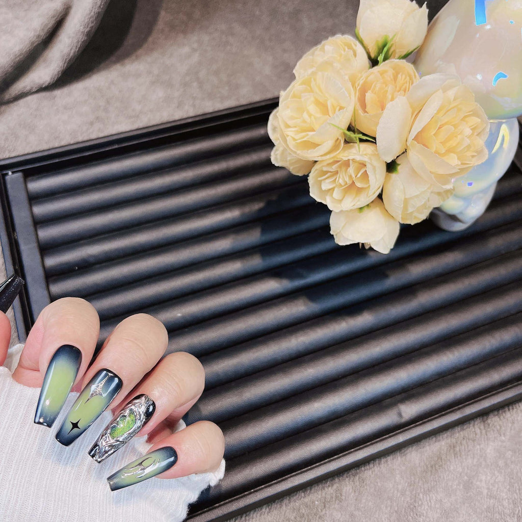 【War Plus29402】New Luxury High-End Nail Tips Niche ins Versatile and Exquisite Long Handmade Wearable Nails